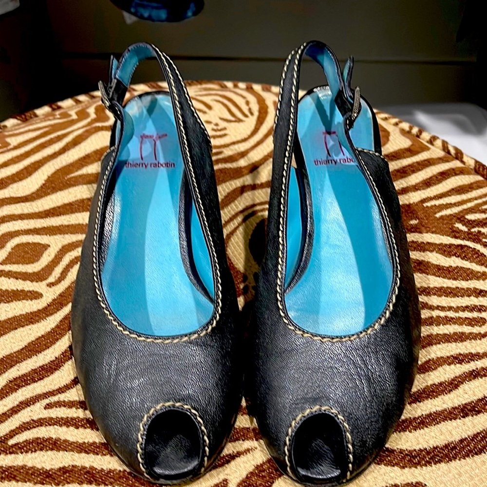 Pair of slip on heels with a 2” heel